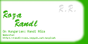 roza randl business card